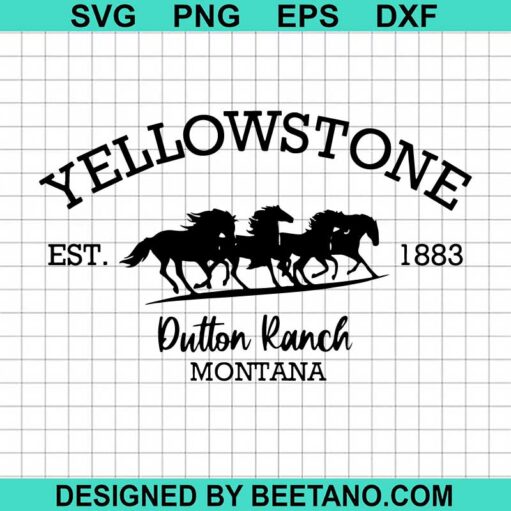 Yellowstone Dutton Ranch Montana SVG