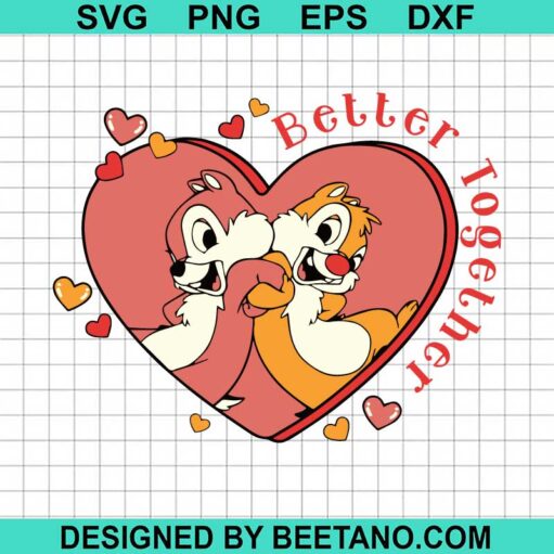 Valentines Chip And Dale SVG