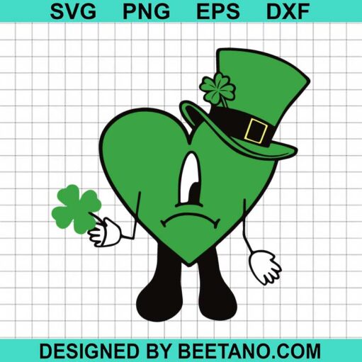 Bad Bunny Heart St Patrick'S Day Svg