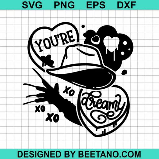 Candy Hearts Horror Valentine'S Day Svg