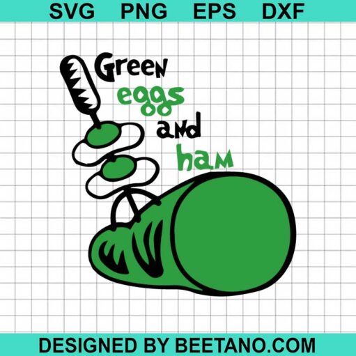 Green eggs and ham Dr Seuss SVG