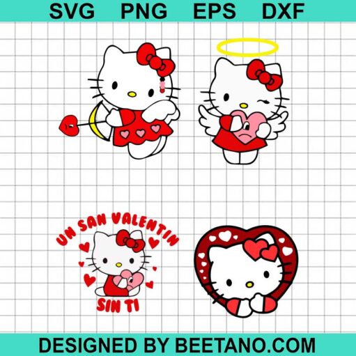 Hello Kitty Un San Valentin Sin Ti Svg