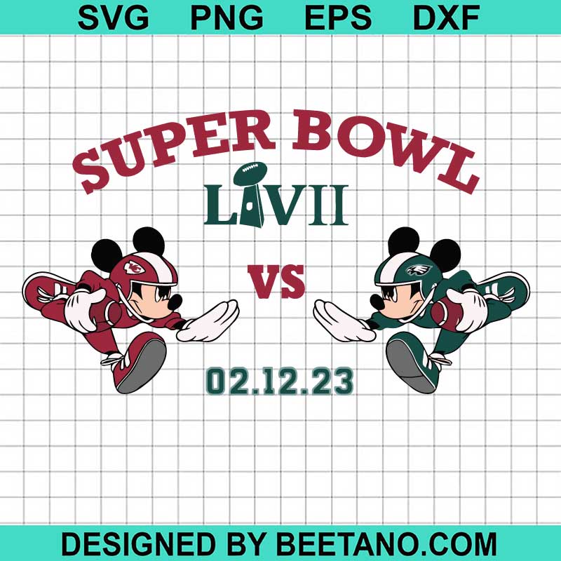 Super Bowl 2023 LVII Eagles VS Chiefs State Farm Stadium Svg