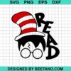 The Cat In The Hat Harry Potter Read Svg
