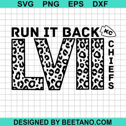 Run it back KC Chief LVII SVG