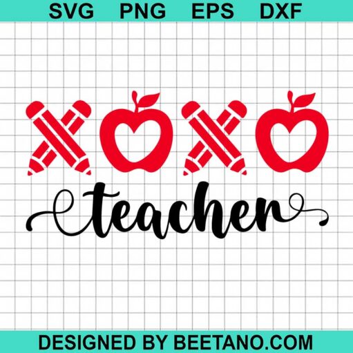Xoxo Teacher Svg