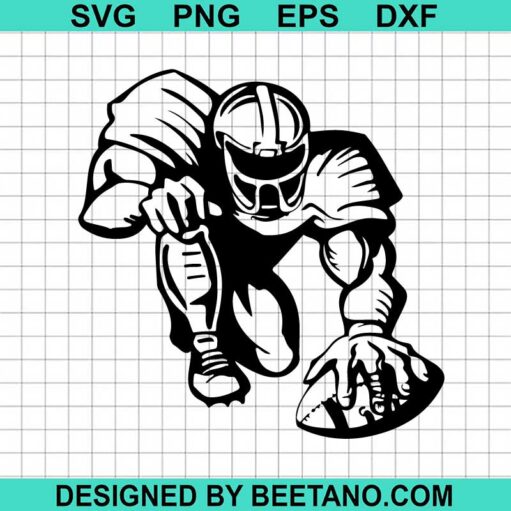 Football Player Svg Cut File