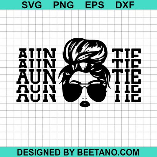 Retro Auntie Svg