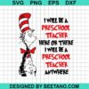 Dr Seuss Preschool Teacher Svg