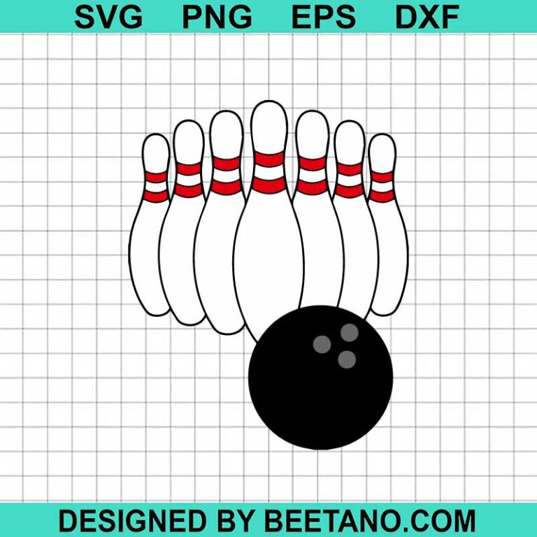 Bowling Ball And Pins SVG, Bowling SVG, Bowling Ball SVG, Bowling Pins SVG