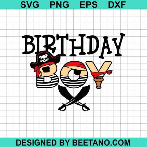 Pirate Birthday Boy SVG