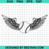 Baseball With Wings Svg
