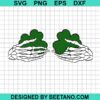 Skeleton Shamrock Boobs Svg
