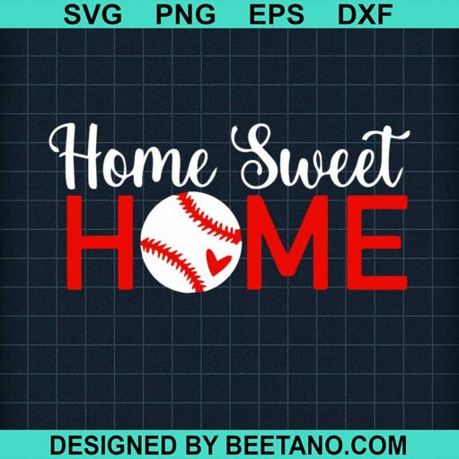 Softball Home Sweet Home SVG