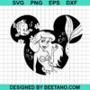 Little Mermaid Mickey Head Svg