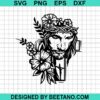 Jesus Floral Cross Svg