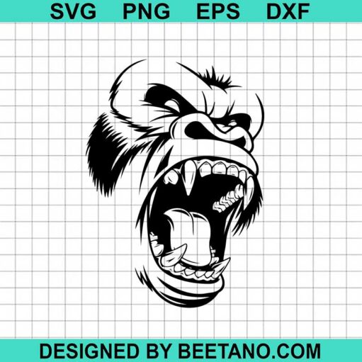 King Kong Face Svg