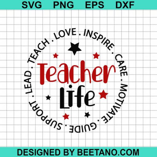 Teacher Life Svg