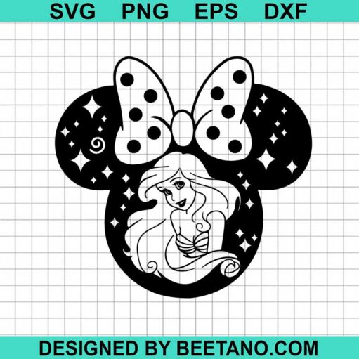 Little Mermaid Disney Ears SVG