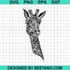 Mandala Giraffe Face Svg