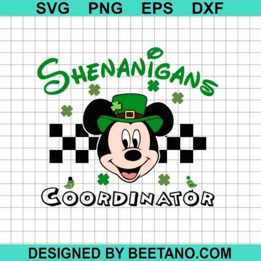 Mickey Shenanigans Coordinator Svg