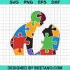 Mom And Son Autism Awareness Svg