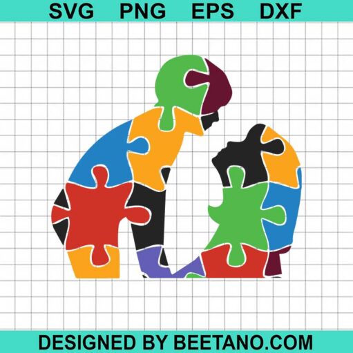 Mom And Son Autism Awareness SVG
