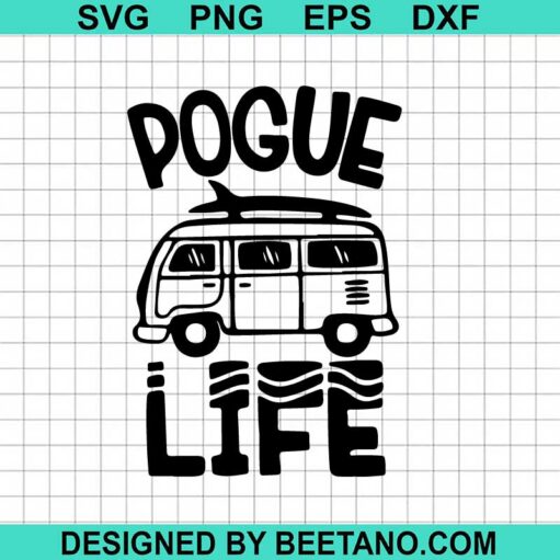 Pogue Life SVG, Pogue life outer banks SVG, Van SVG, Hipie Car SVG