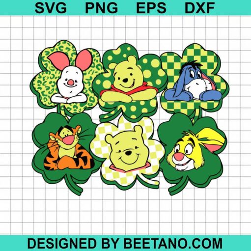 Winnie The Pooh St Patricks Day SVG