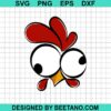Rooster Hei Hei Face Svg