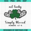 Not Lucky Simply Blessed Svg