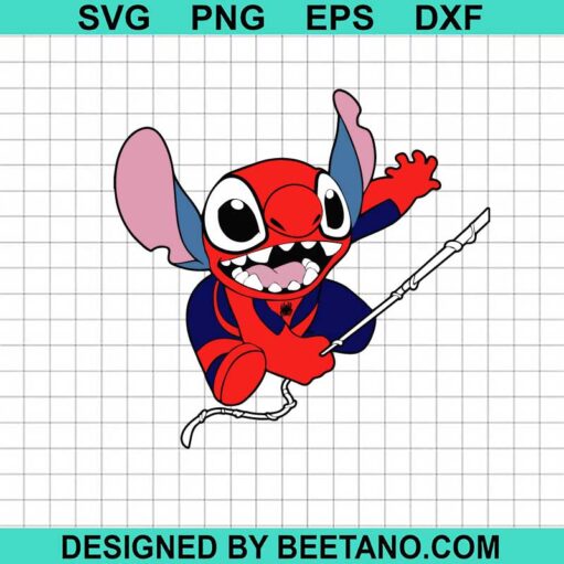 Stitch Spiderman Svg