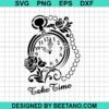 Vintage Floral Clock Svg