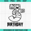 Spiderman 3Rd Birthday Svg