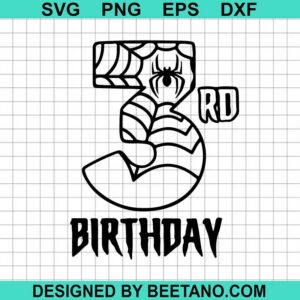 Spiderman 3Rd Birthday Svg