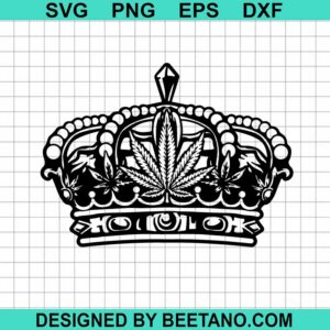 Royal Weed Crown Svg