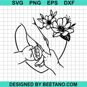 Mother Holding Hands Of 2 Child Svg