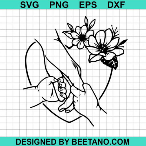 Mother Holding Hands Of 2 Child Svg