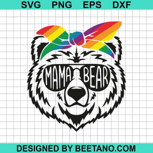 Pride Mama Bear Svg