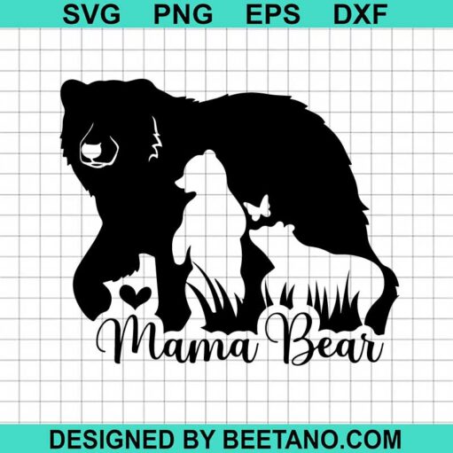 Mama And Baby Bear Svg