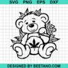 Teddy Bear Smoking Joint Svg