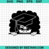 Peekaboo Afro Girl Graduate Svg