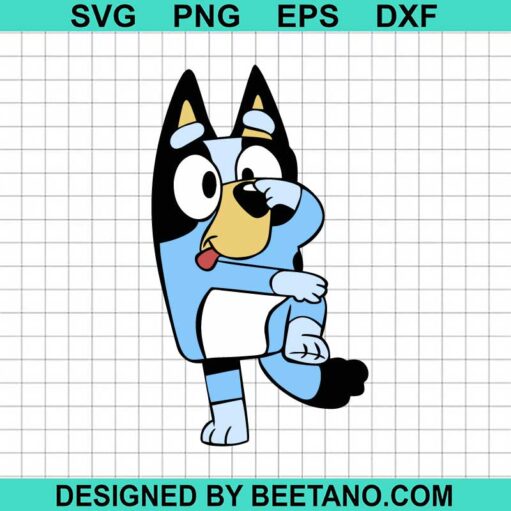 Bluey Heeler Puppy Dog Svg
