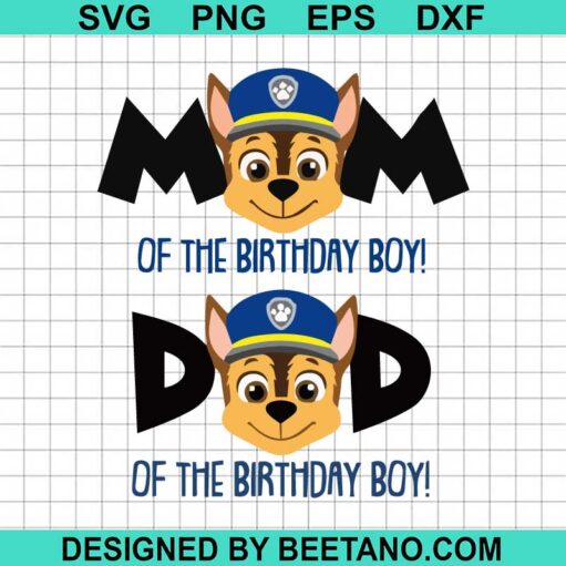 Paw Patrol Mom Of The Birthday Boy Svg