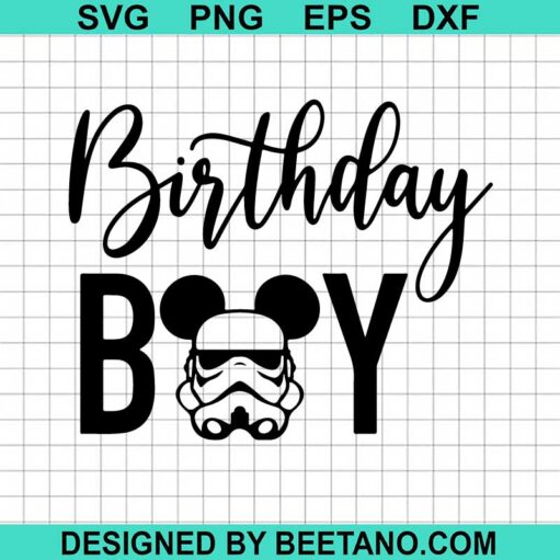 Stormtrooper Birthday Boy Svg