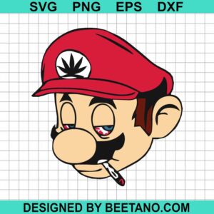 Super Mario Smoking Weed Svg