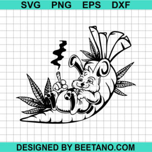 Bunny Smoking Weed Svg