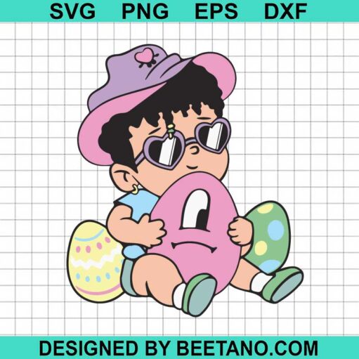 Baby Benito With Easter Egg Svg