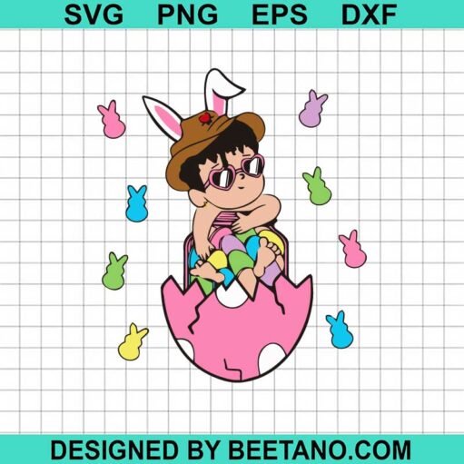 Baby Benito With Easter Egg Svg