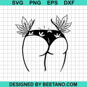 Stoner Girl Butt Svg